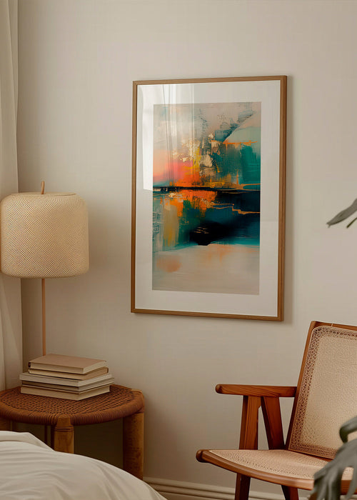 Abstract kunstwerk met waterreflecties – Product1