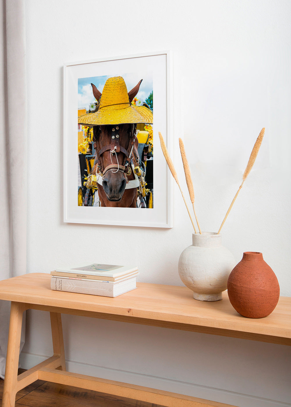 Paardportret met gele hoed – Product3