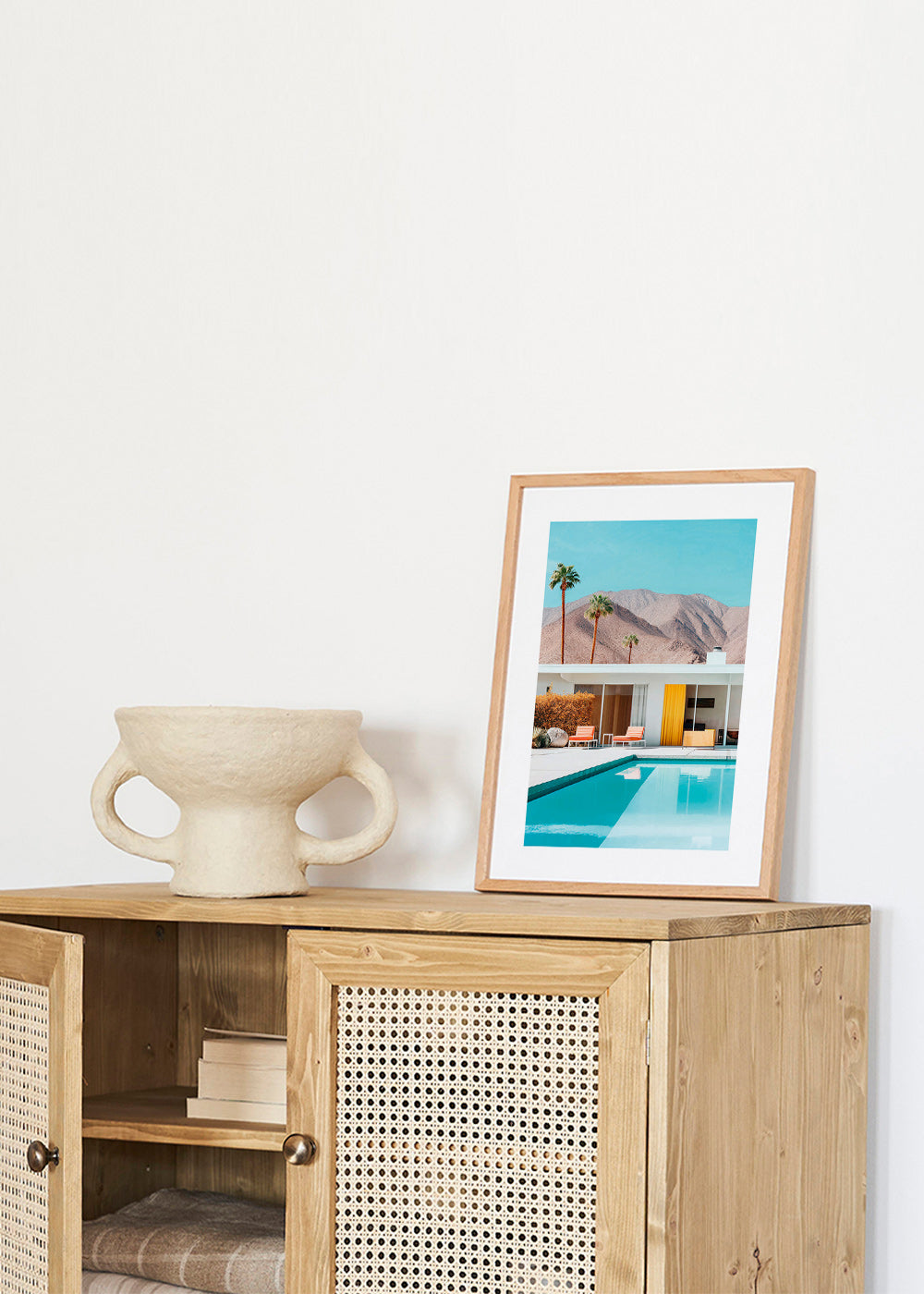 Landschap met zwembad en palmbomen – Product1