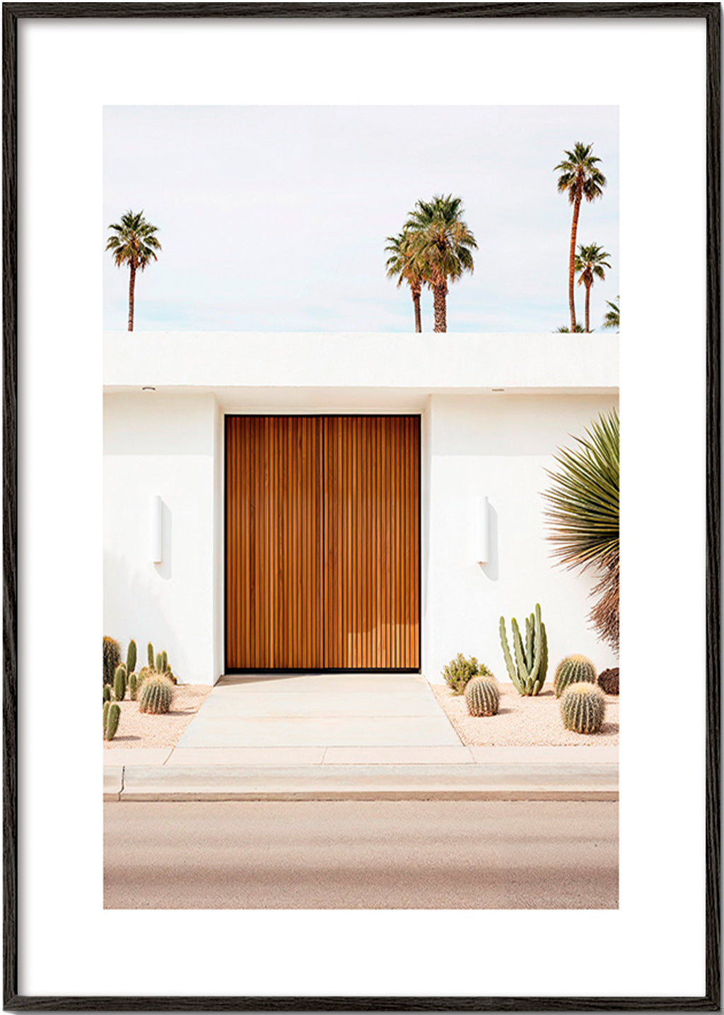 Architectuurfotografie met lamellen deur – Black Frame
