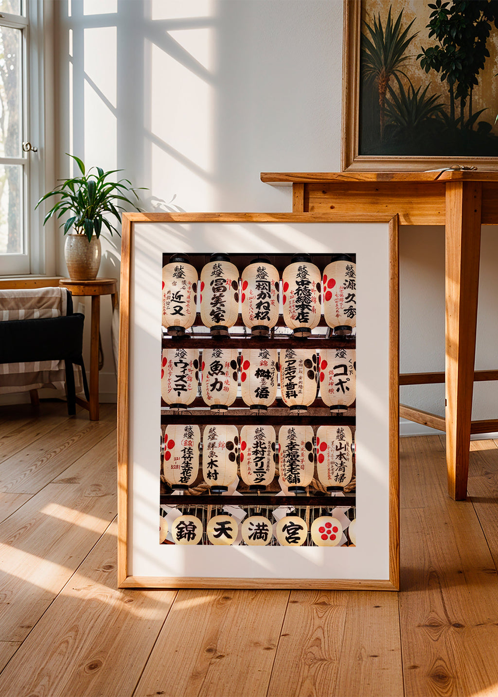 Fotografie van Japanse lantaarns op rij – Product1