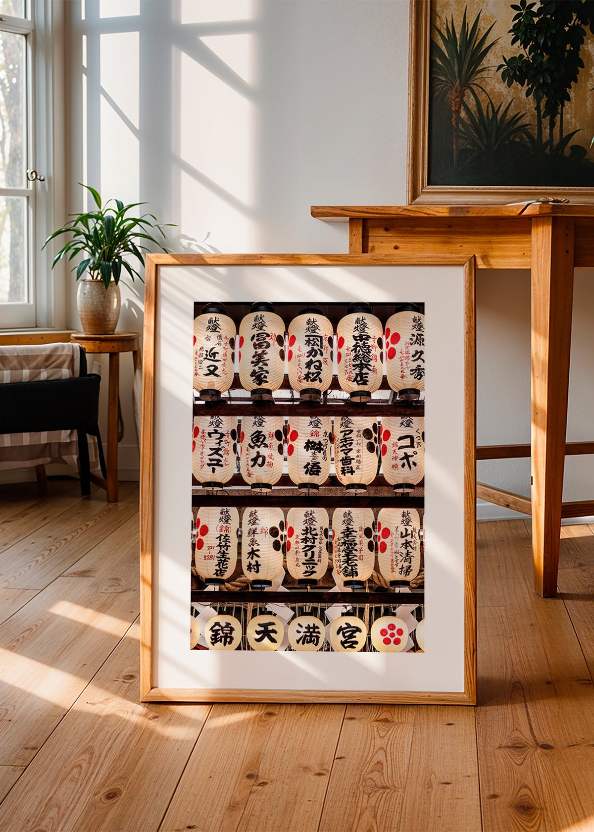 Fotografie van Japanse lantaarns op rij – Product1