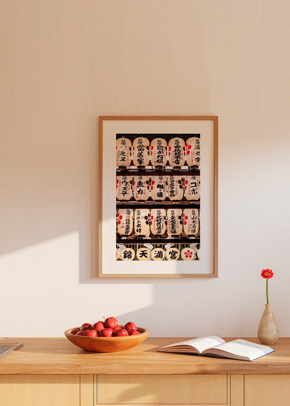 Fotografie van Japanse lantaarns op rij – Product3