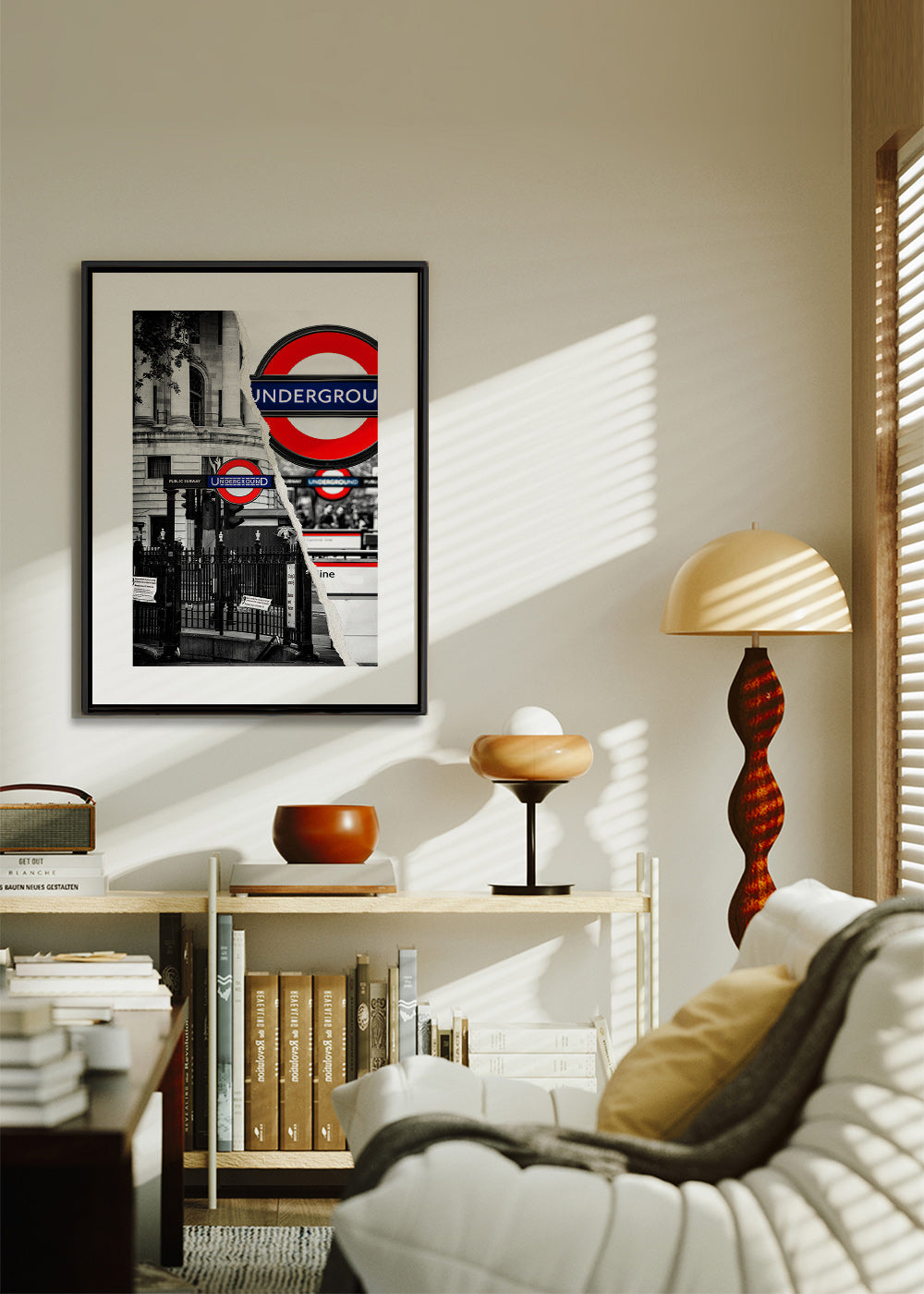 Stadskunst met Underground-bord uit Londen – Canvas1
