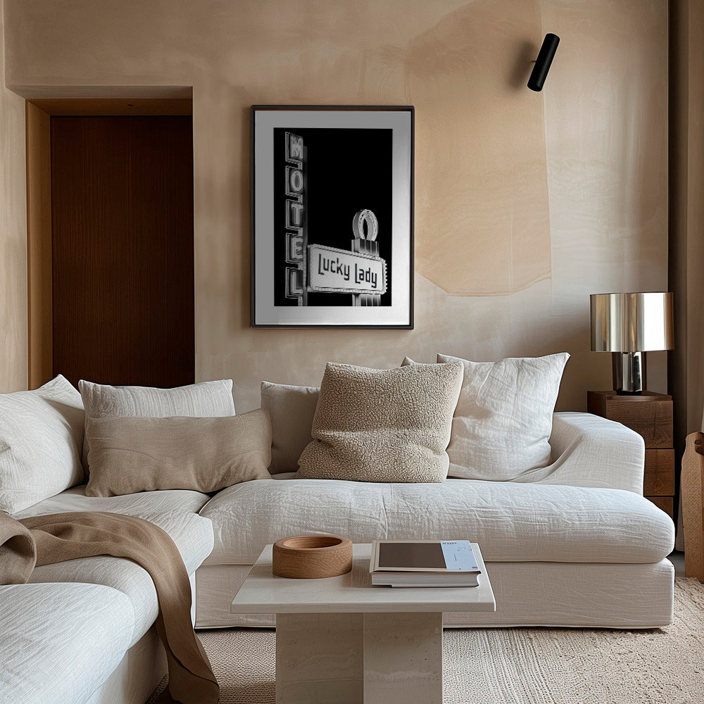 Fotografie Lucky Lady motelneon – Canvas2