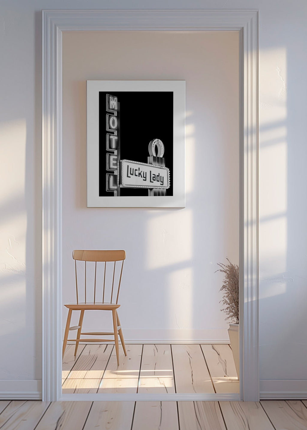 Fotografie Lucky Lady motelneon – Canvas