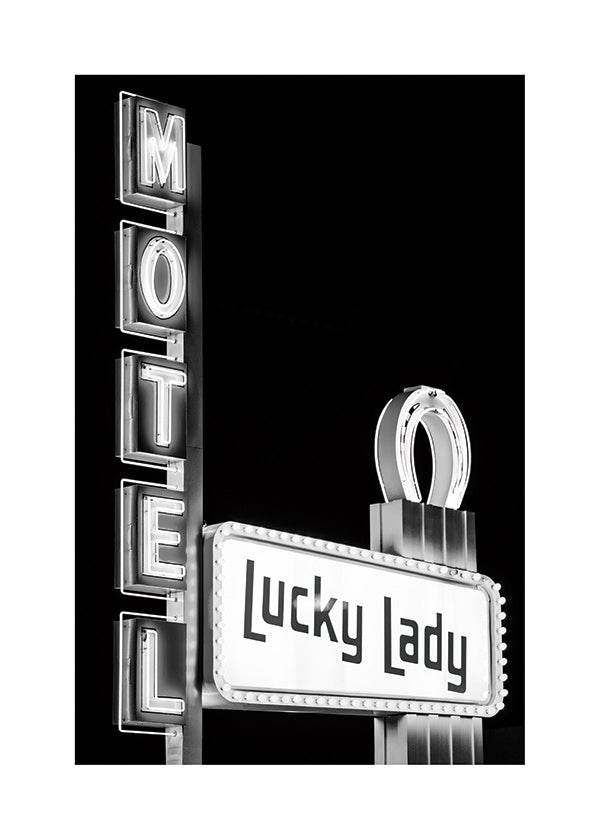 Fotografie Lucky Lady motelneon