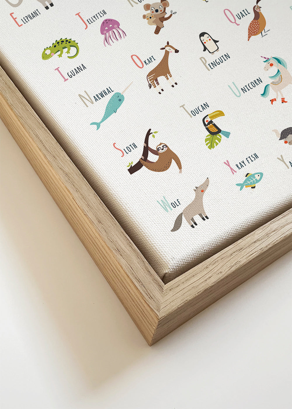 Alfabet dieren print voor kinderen