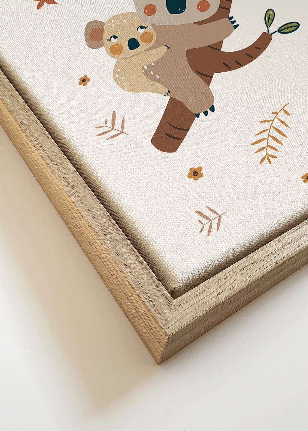 Kinderposter met koala moeder en baby