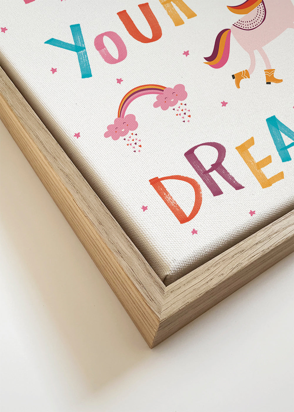 Kinderprint eenhoorn pastelkleuren