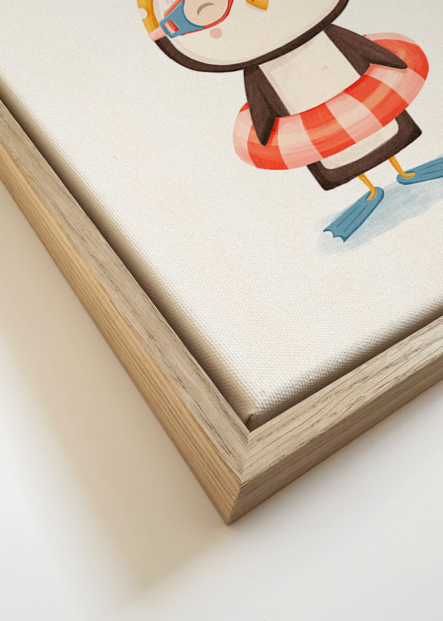 Kinderposter: vrolijke pinguïn