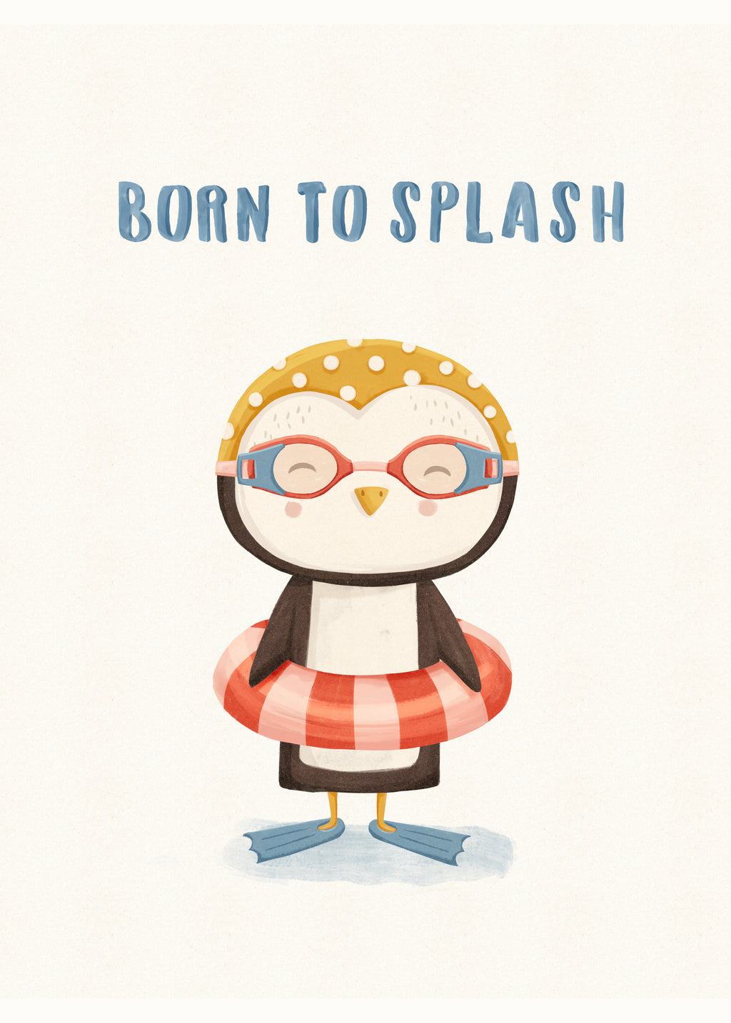 born to splash - Unframed art print