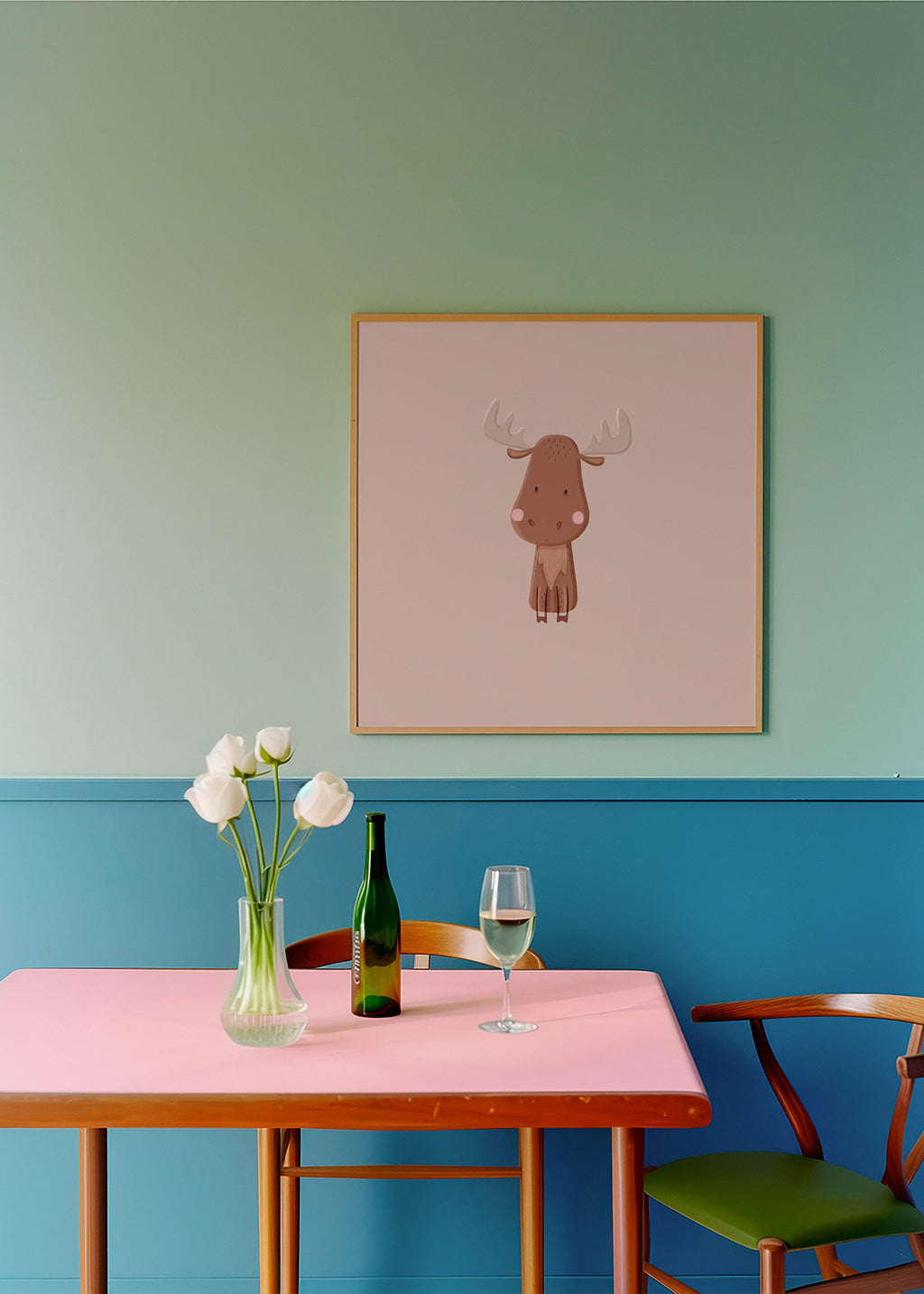 Minimalistische eland illustratie
