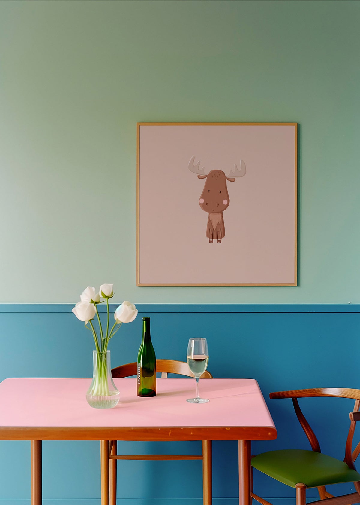 Minimalistische eland illustratie