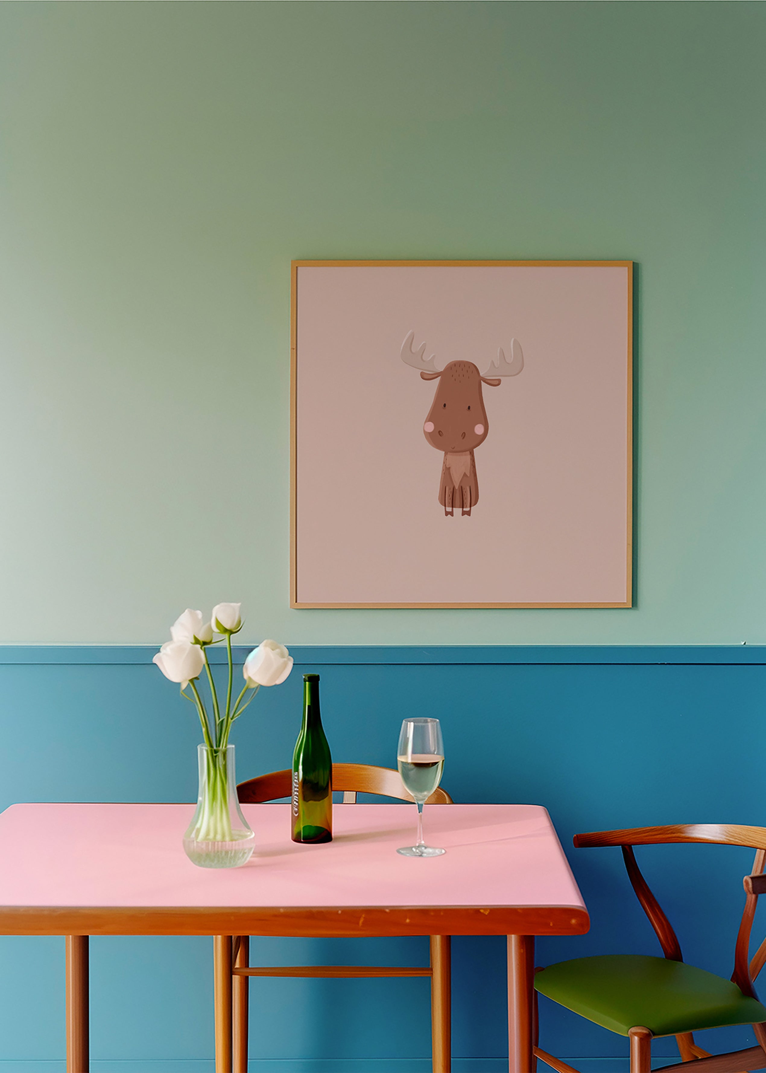 Minimalistische eland illustratie