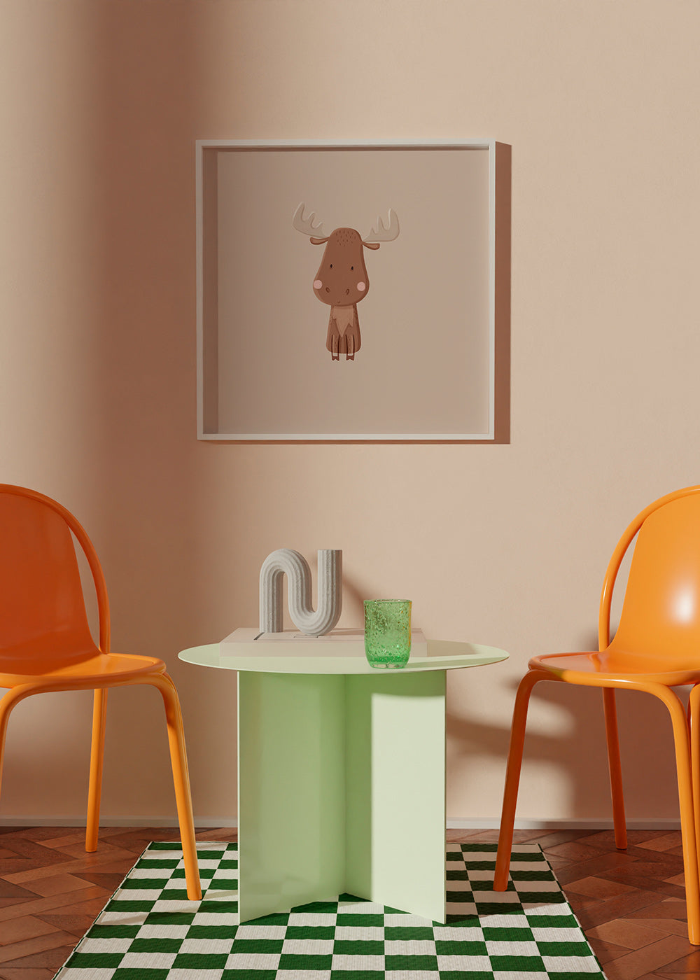 Minimalistische eland illustratie