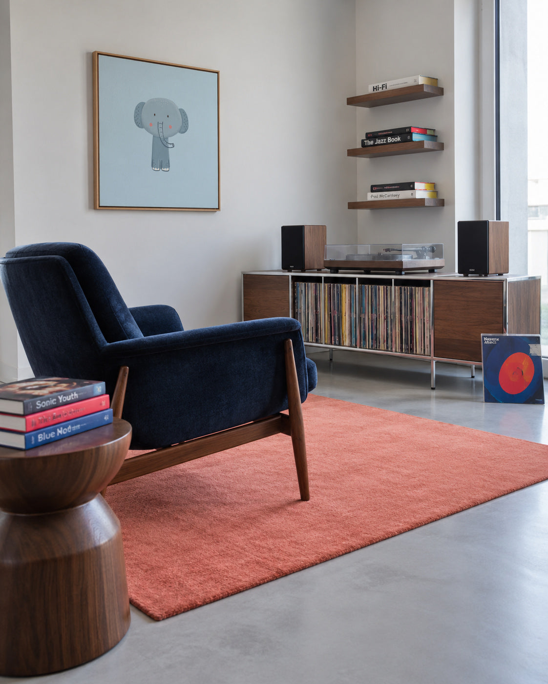 Elephant - Framed canvas in an interior