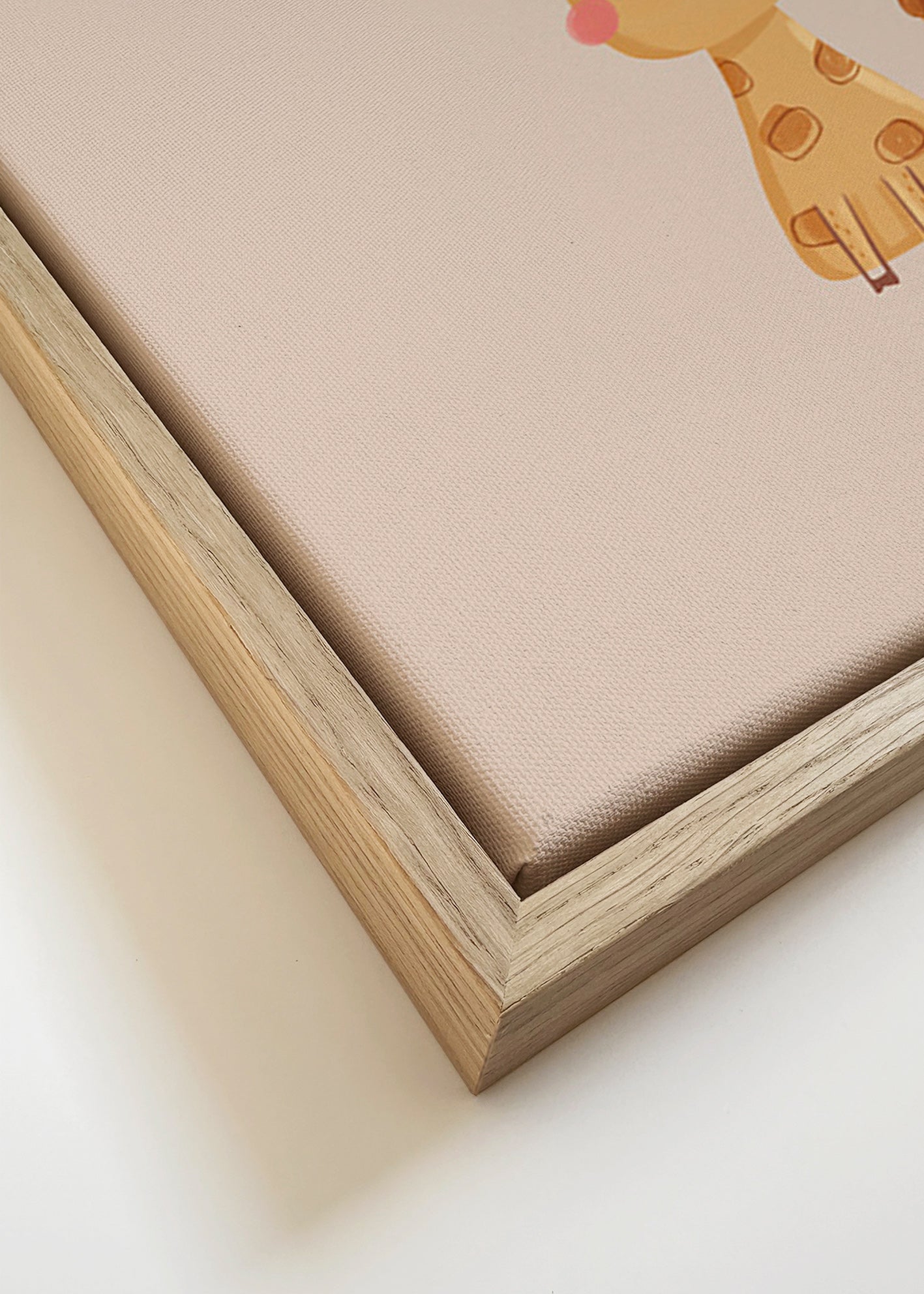 Kinderposter met minimalistische giraffe