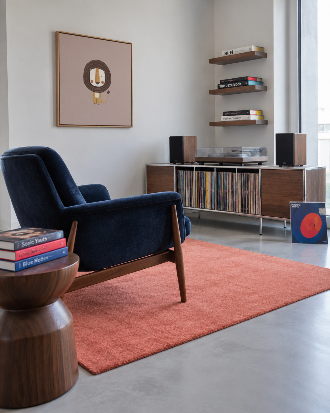 Lion - Framed canvas in an interior