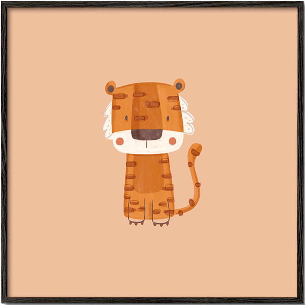 Tijgerillustratie minimalistisch