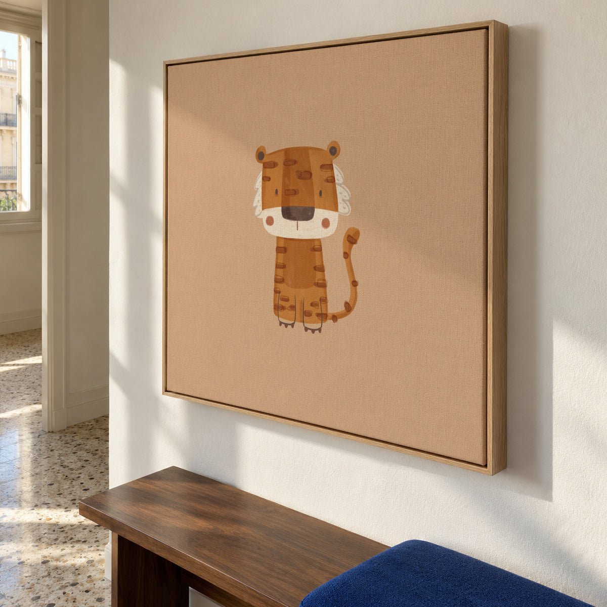 Tiger - Framed canvas in an interior