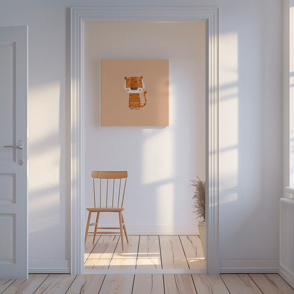 Tijgerillustratie minimalistisch