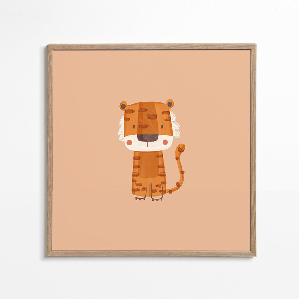 Tijgerillustratie minimalistisch