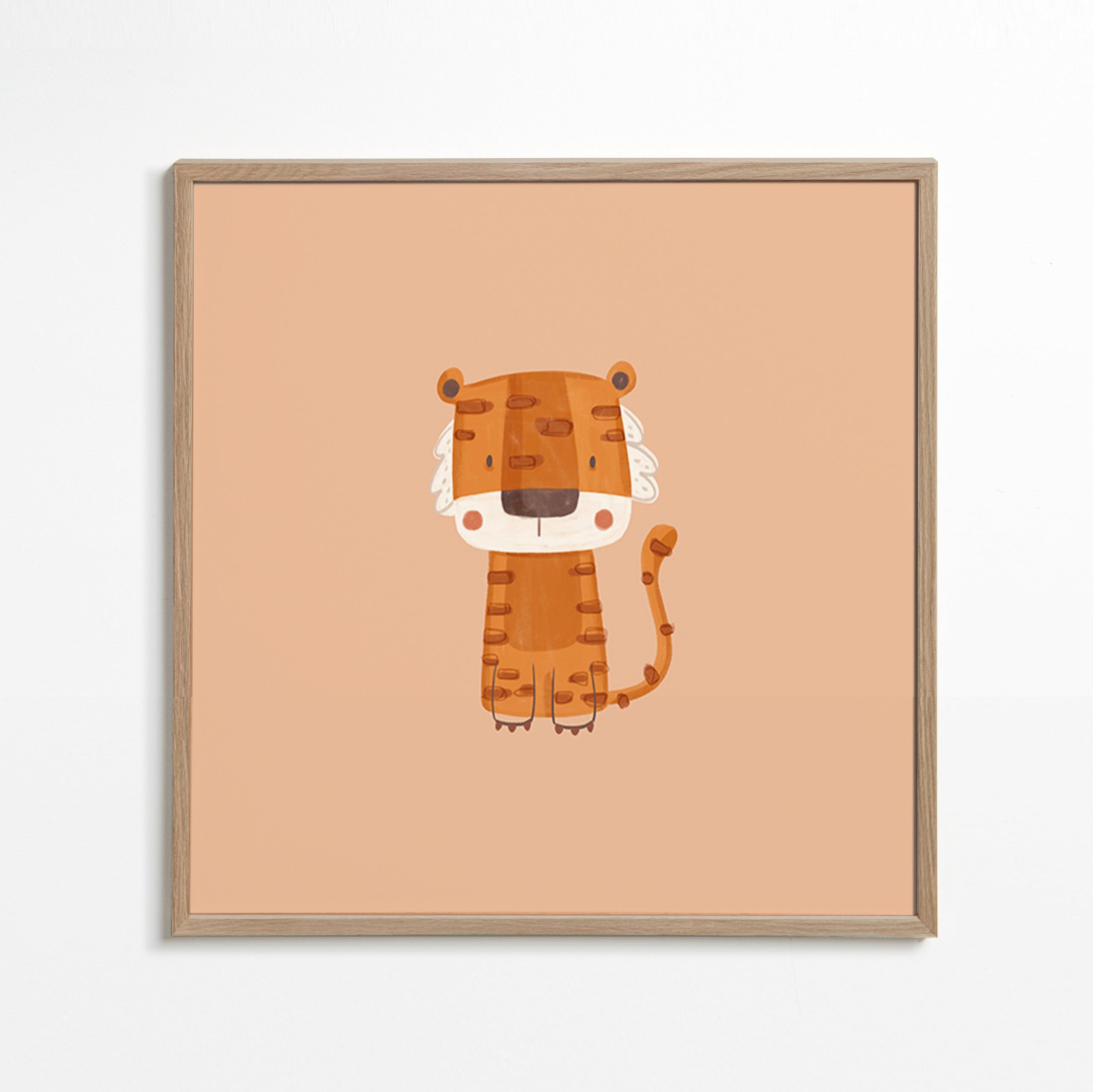 Tijgerillustratie minimalistisch