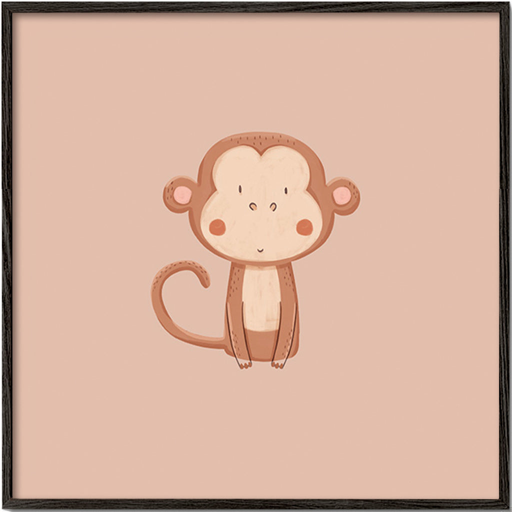 Minimalistische aap illustratie