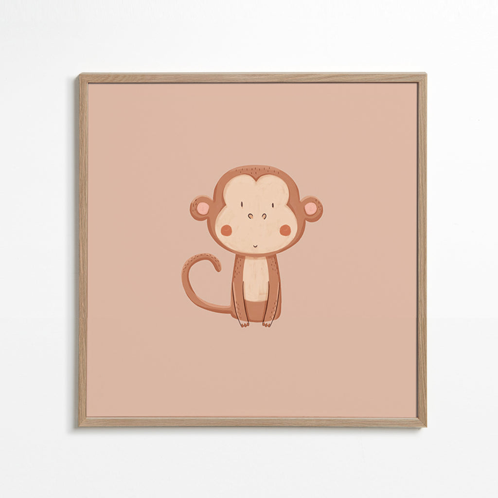 Minimalistische aap illustratie
