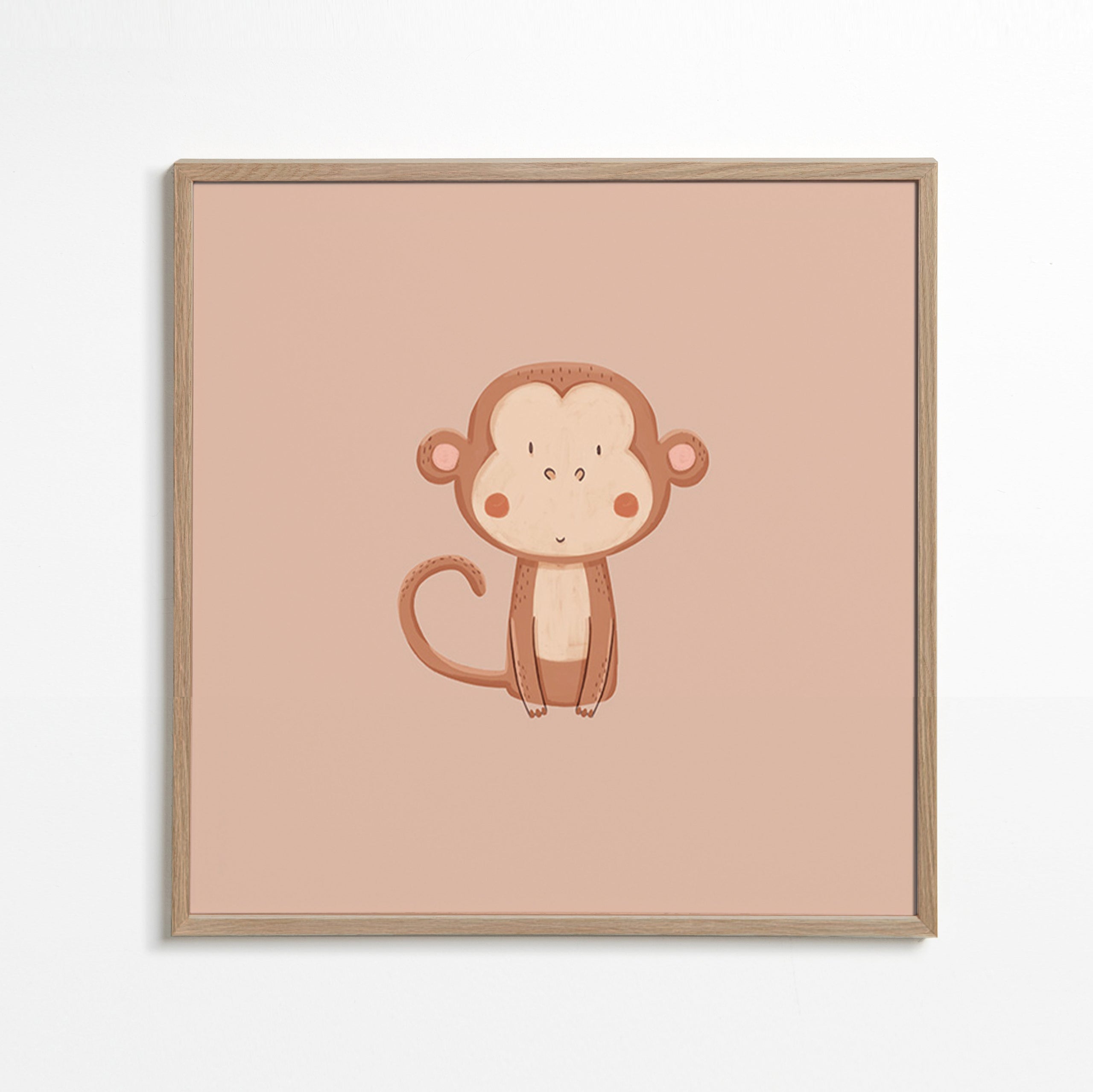 Minimalistische aap illustratie