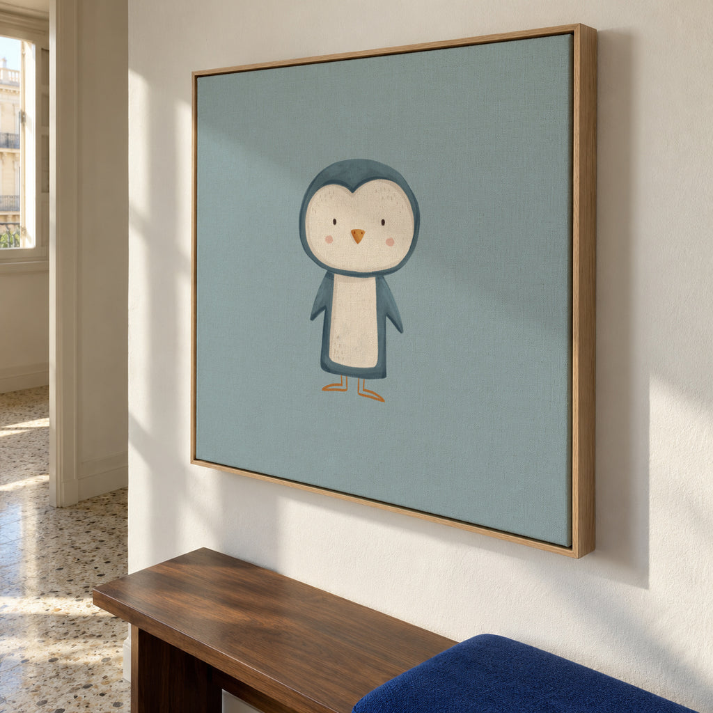 Penguin - Framed canvas in an interior