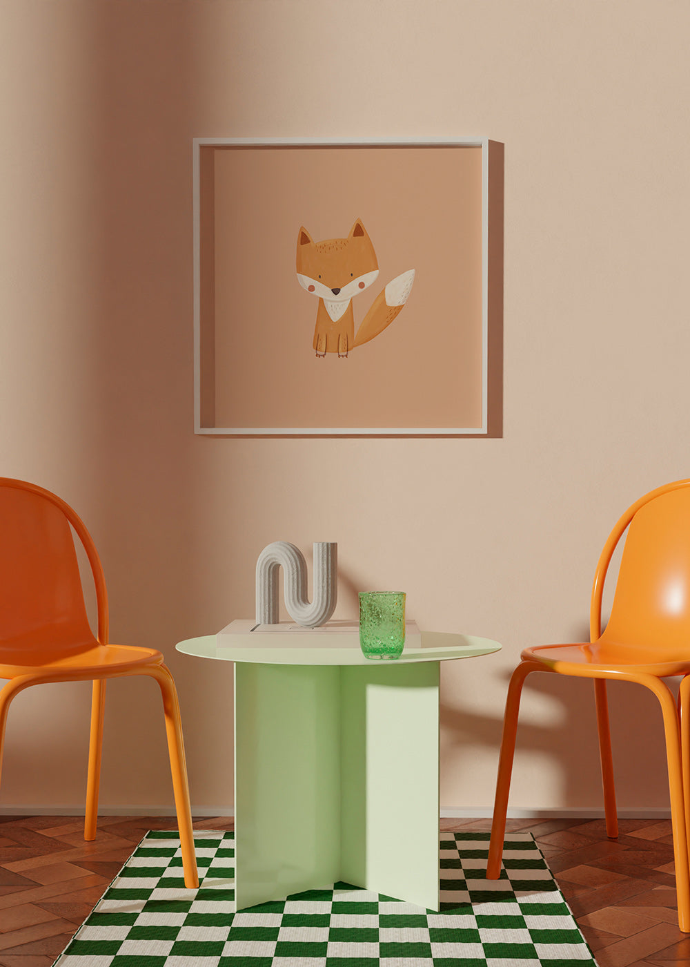 Kinderposter met schattig vosje