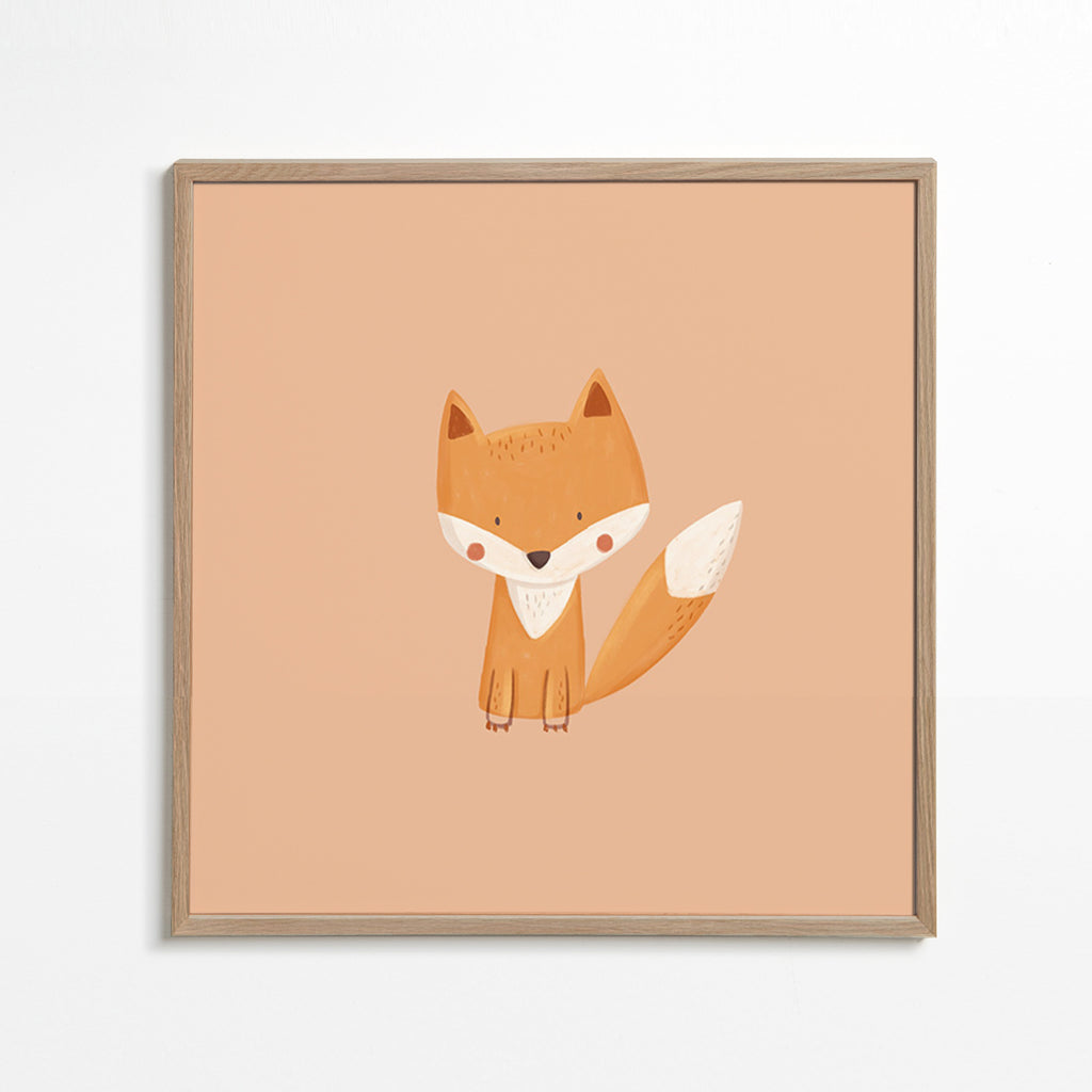 Kinderposter met schattig vosje