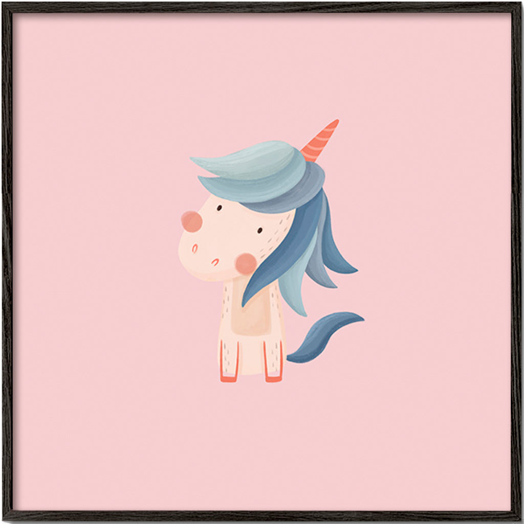 Kinderposter: schattig eenhoorn