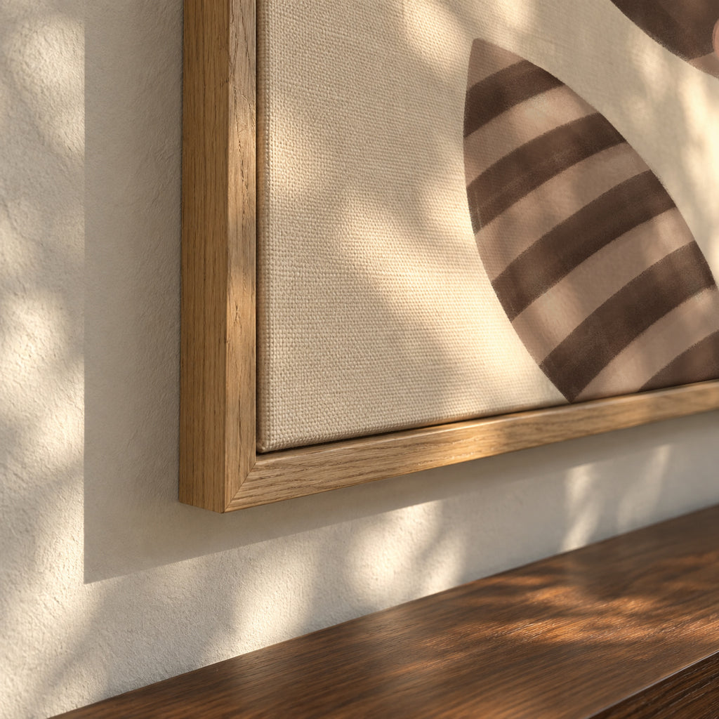 Sweet mapache - Framed canvas detail