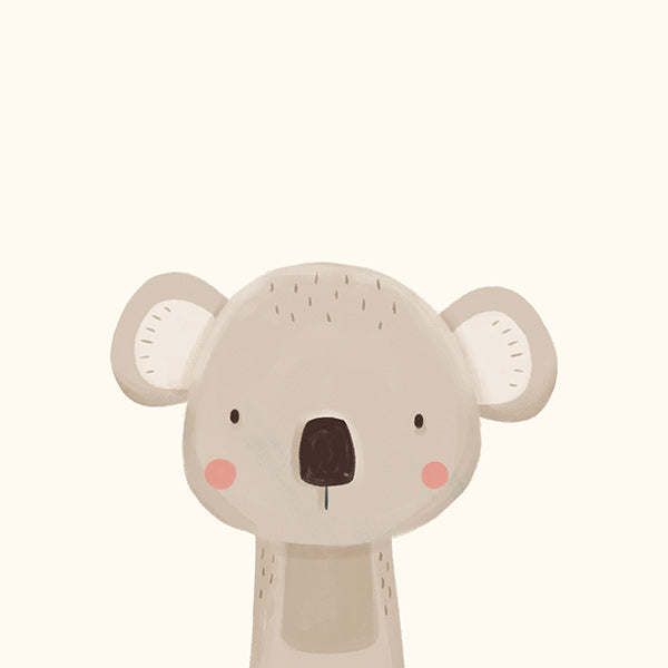 Kinderposter koala minimalistisch