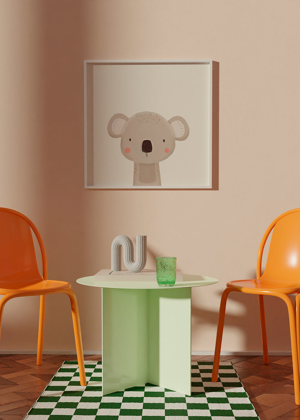Kinderposter koala minimalistisch