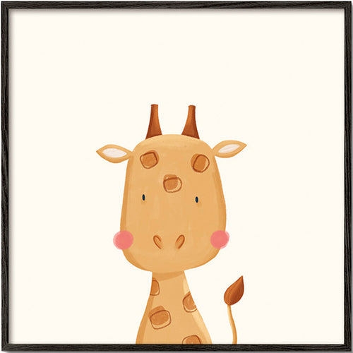 Kinderposter: lieve giraf