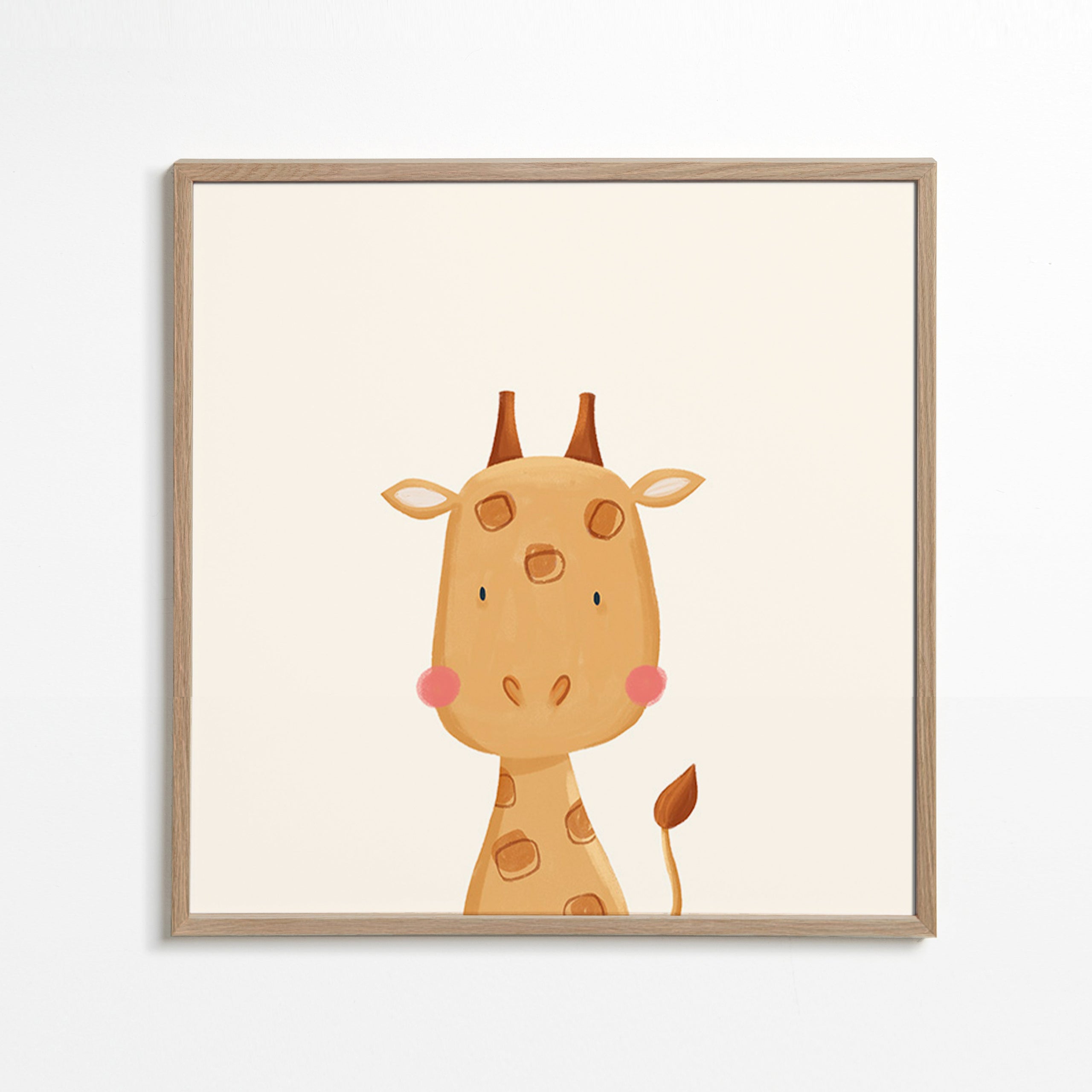 Kinderposter: lieve giraf