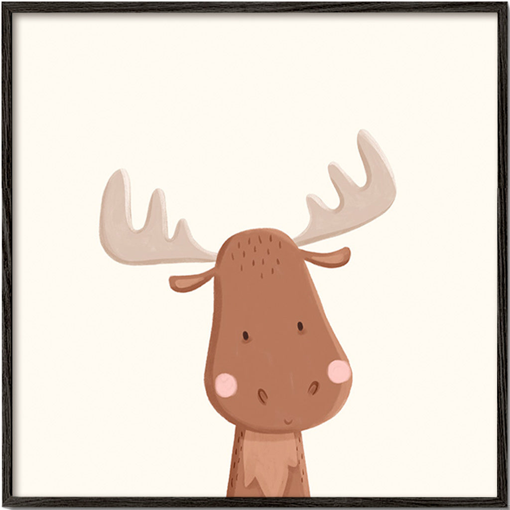 Elk illustratie voor kinderen met zacht achtergrond
