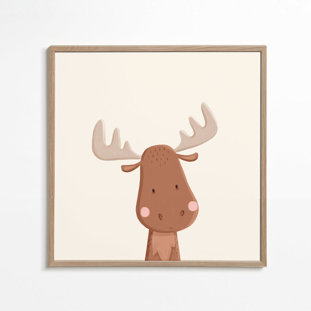 Elk illustratie voor kinderen met zacht achtergrond