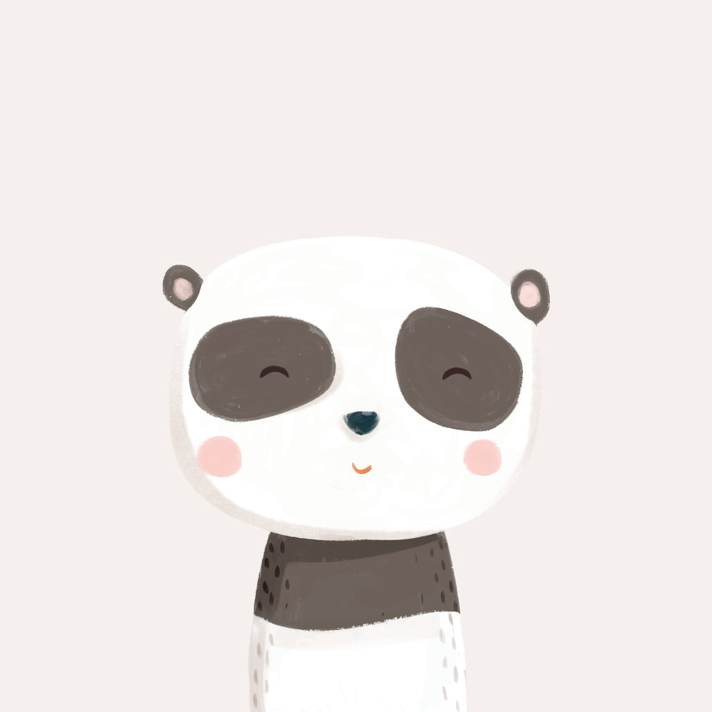 Sweet panda bear - Unframed art print