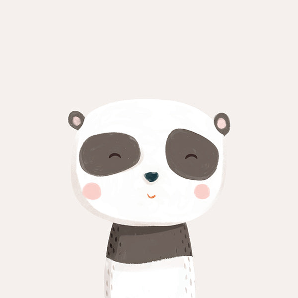 Kinderprint lieve panda illustratie