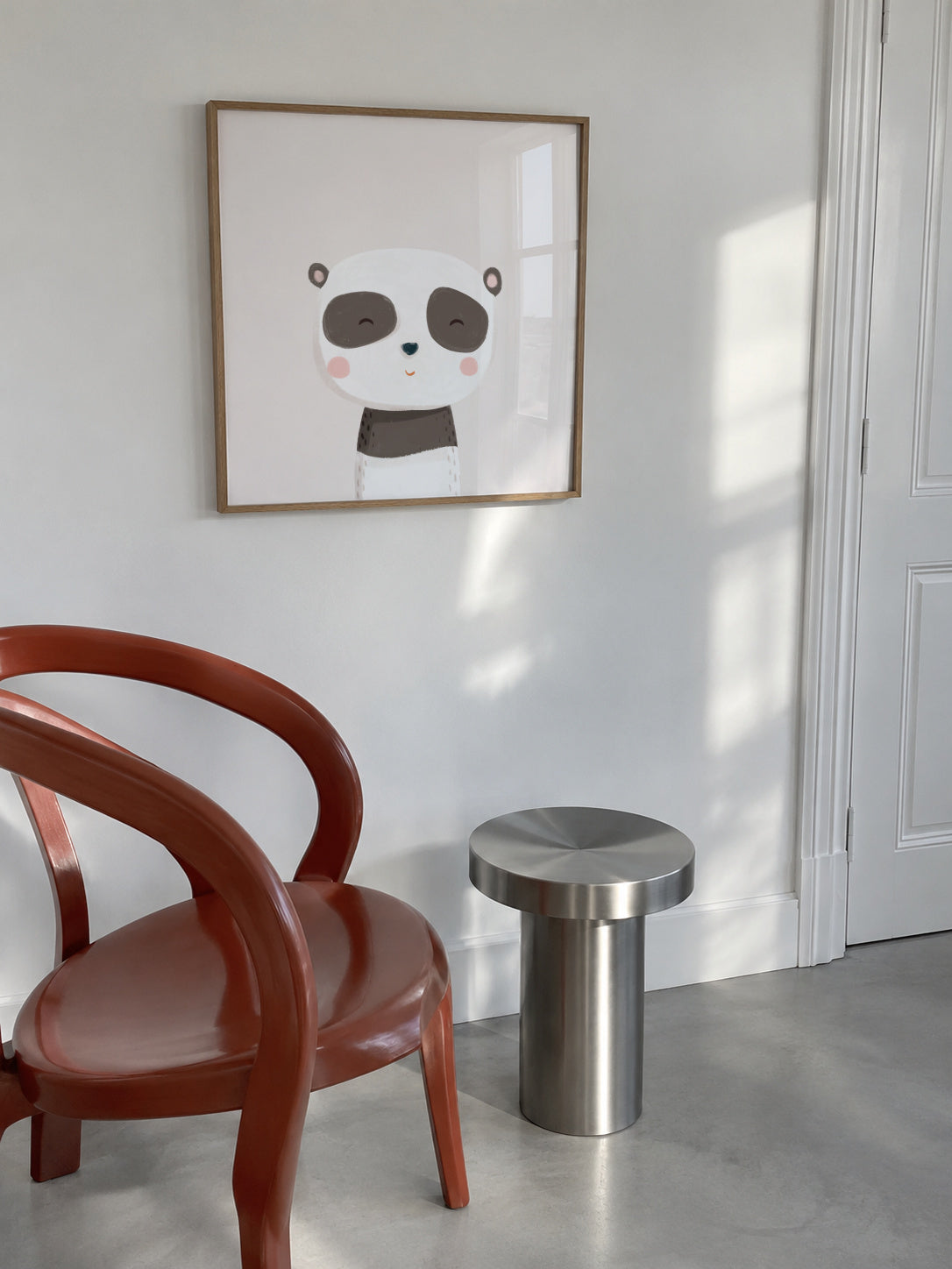 Sweet panda bear - Framed poster in an interior
