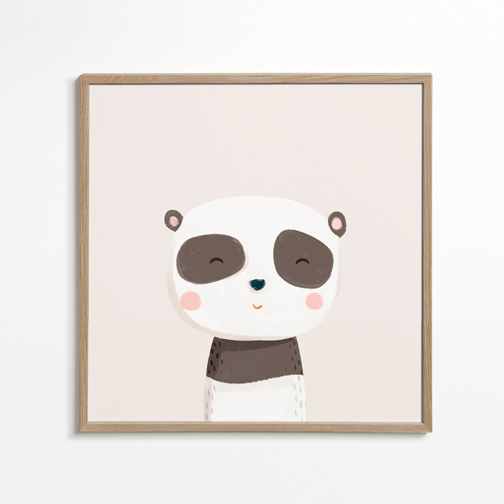 Kinderprint lieve panda illustratie