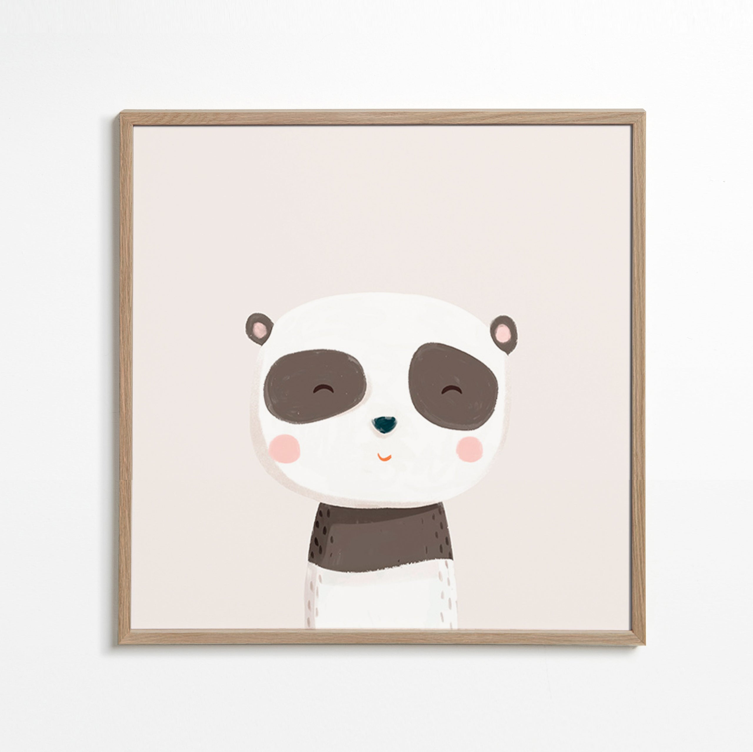 Kinderprint lieve panda illustratie