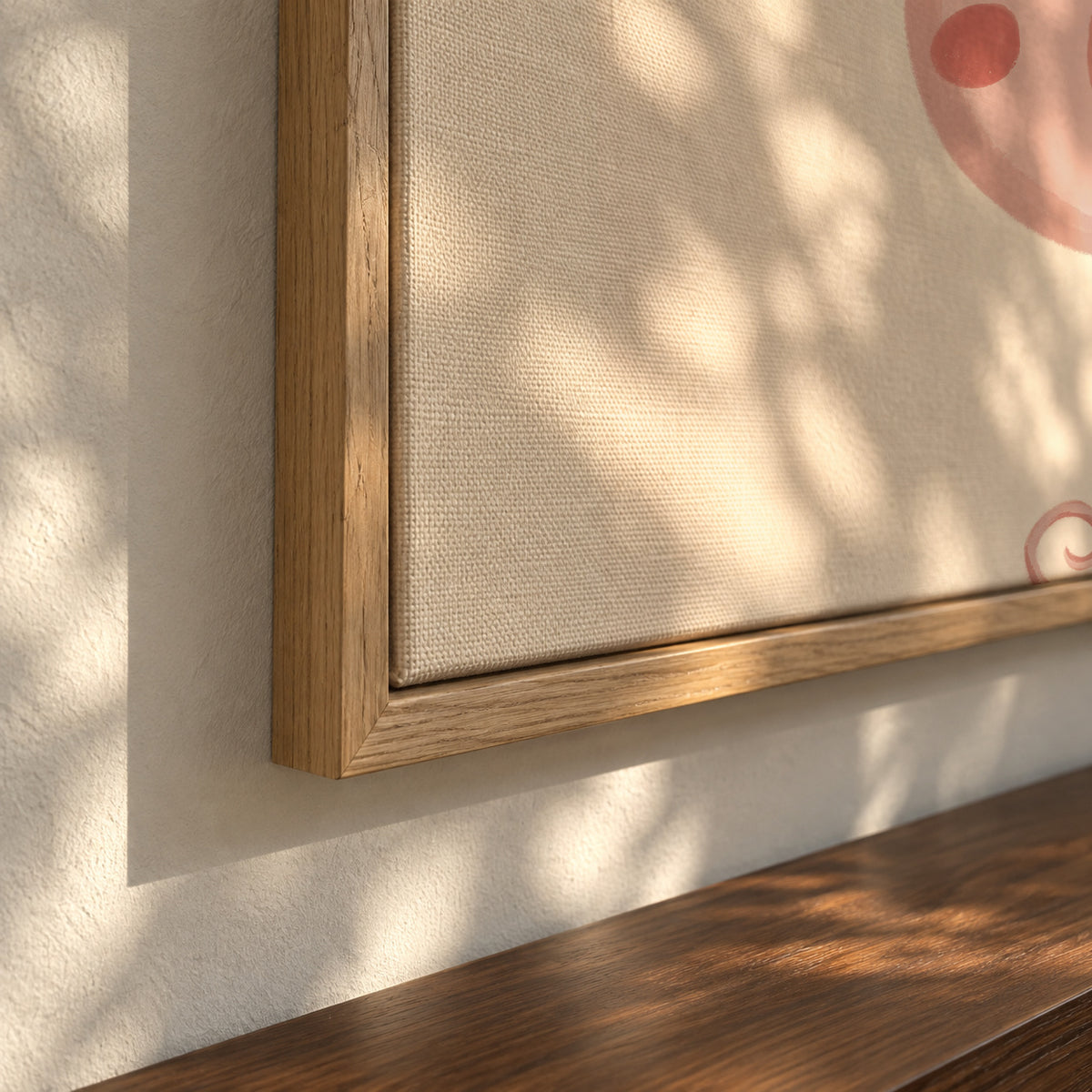 Sweet pig - Framed canvas detail