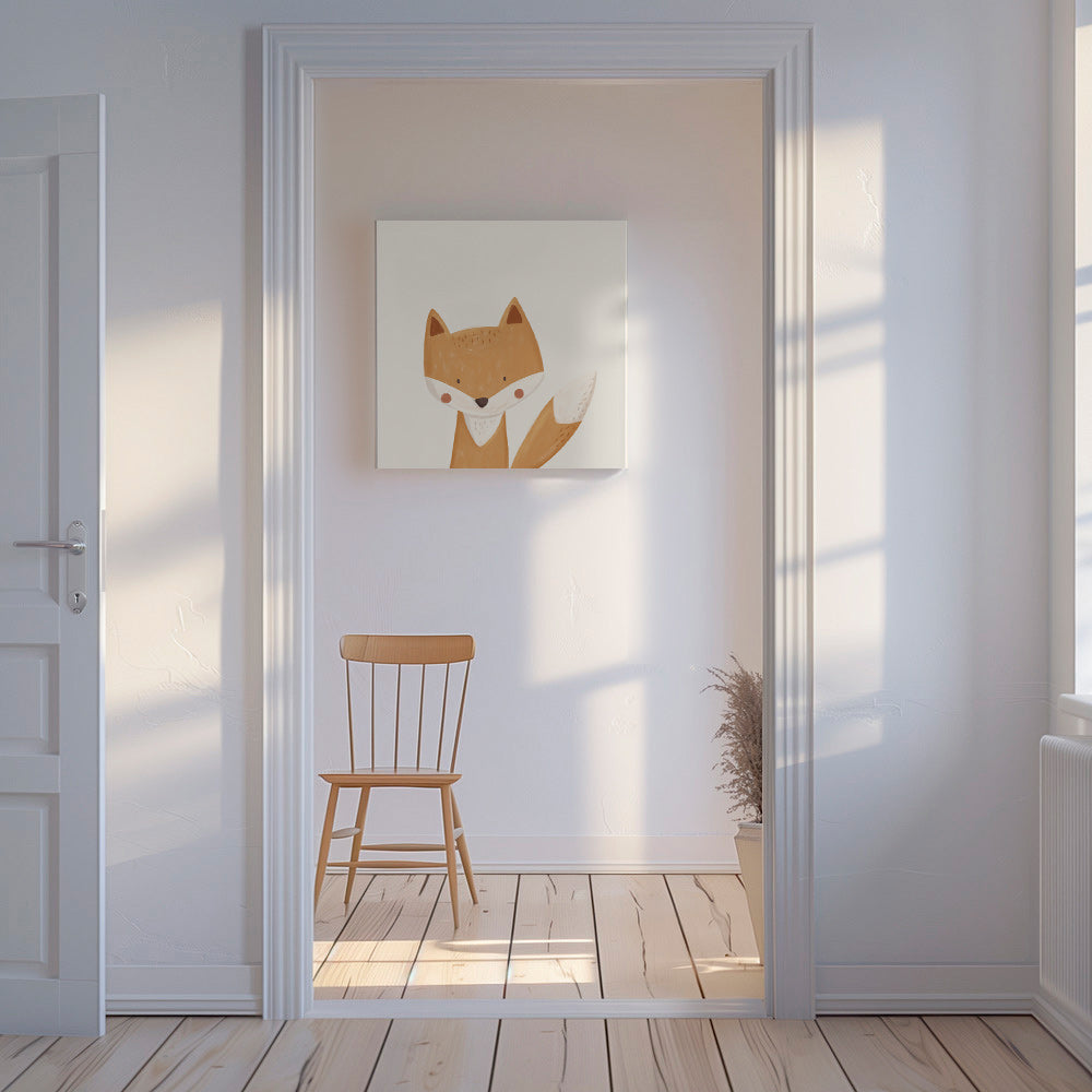Schattige vos illustratie