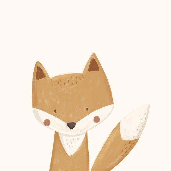 Schattige vos illustratie